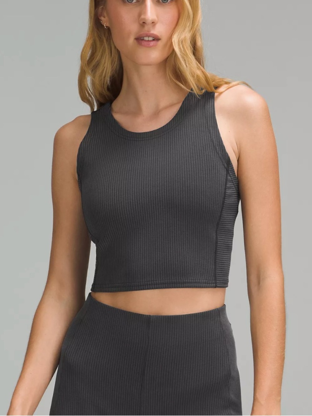 Lululemon Ribbed Softstreme Cropped Tank Top and Ribbed Softstreme Flared Pant - Picture 8 of 9